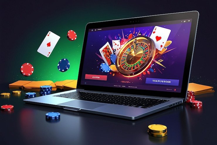 Studio live dealer dengan multiple camera setup untuk permainan baccarat dan roulette